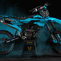 Dirt Bike Graphics Kit Chimera by OMX Graphics